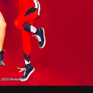 Red and Black Super Mario Themed Leggings